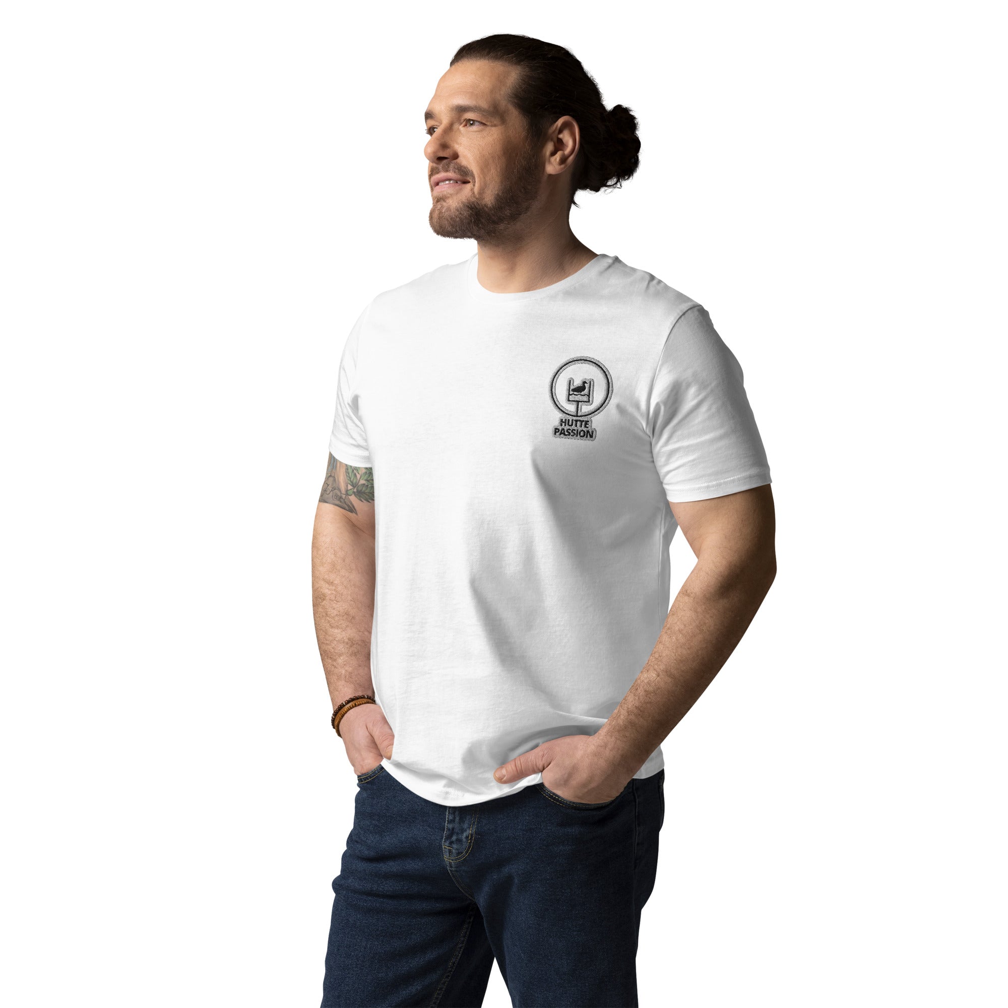 Collection Premium : T-shirt broderie plus manche droite