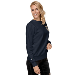 Collection Premium : Sweat à col rond broderie plus poignet droit