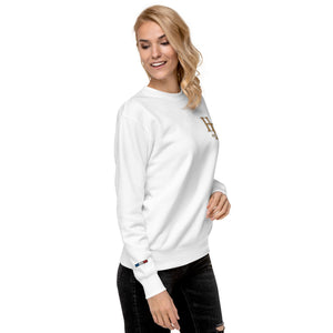 Collection Premium : Sweat à col rond broderie plus poignet droit